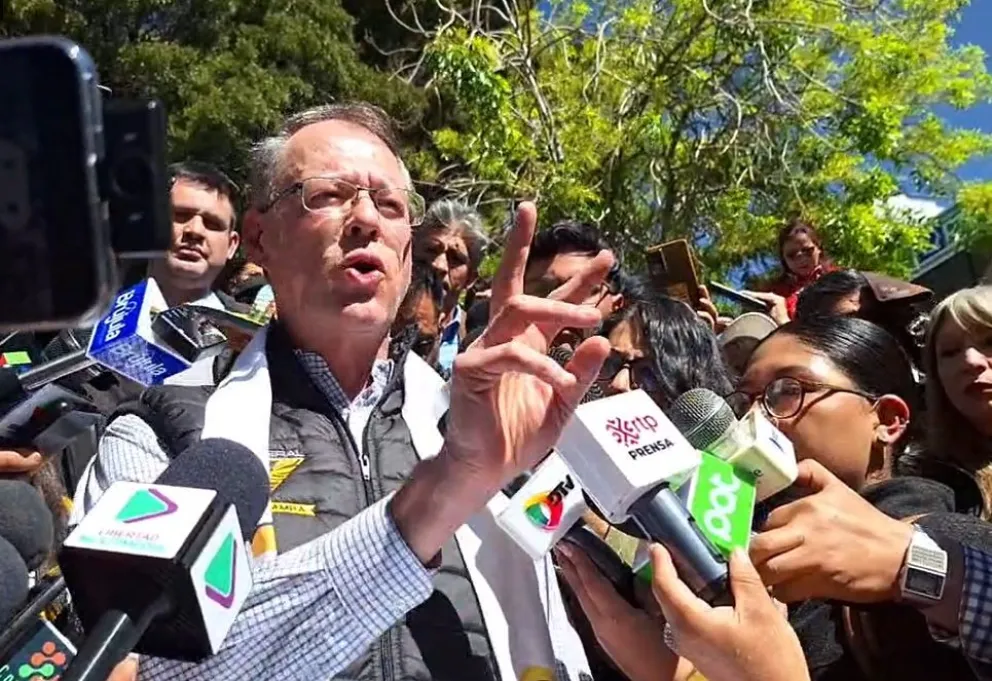 Dunn, en conferencia de prensa, este miércoles. Foto: Captura 