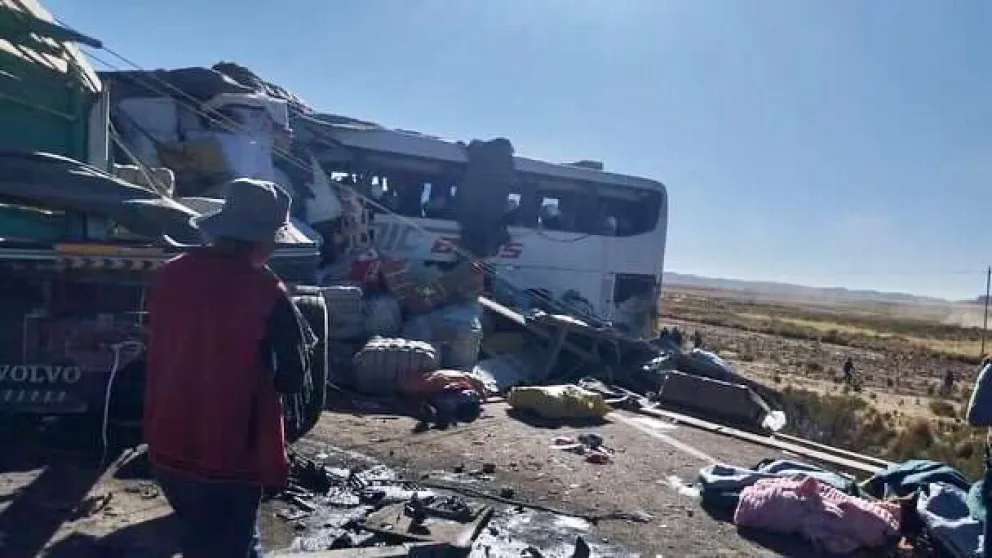 Accidente en la carretera Patacamaya - Tambo Quemado, ocurrido en 2024. Foto: ABI