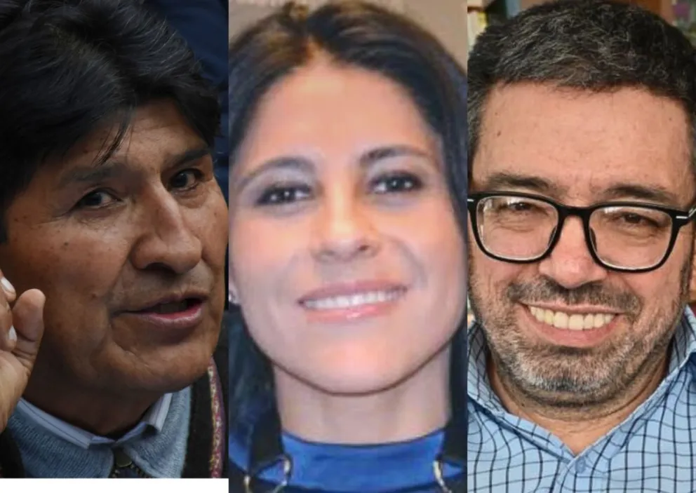 Morales, Bejarano y Molina. Fotos: APG y RRSS