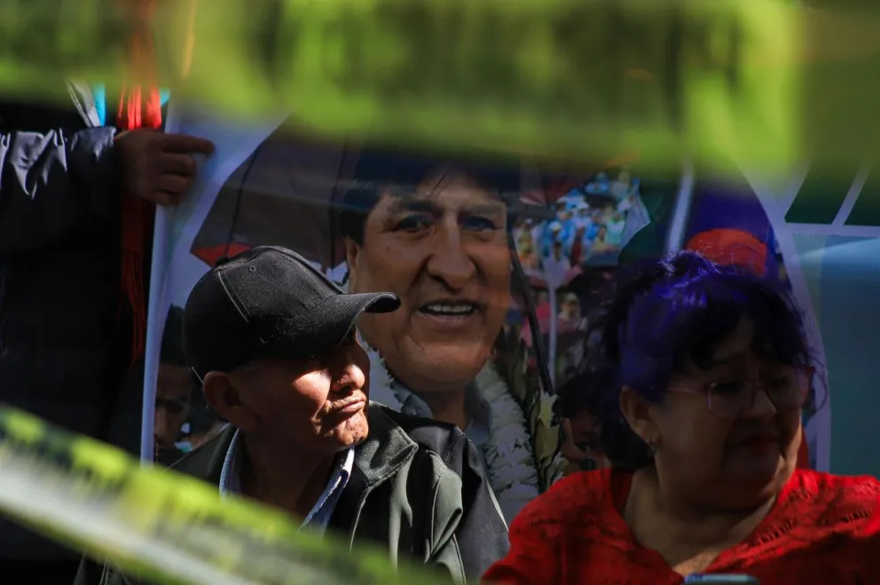Simpatizantes del expresidente Evo Morales (2006-2019). Foto; EFE