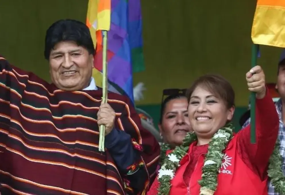 Morales y Ruth Nina, durante una anterior actividad. 