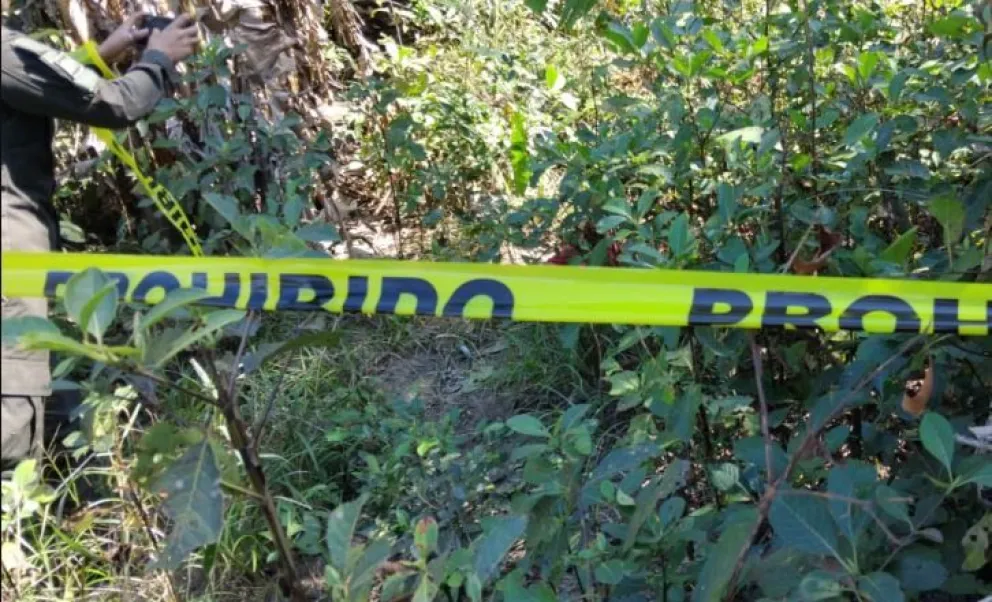 El lugar donde fue encontrado el cuerpo de la niña. Foto: La Palabra del Beni