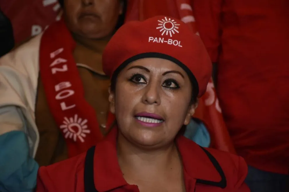 Ruth Nina, actual aliada del expresidente Evo Morales. Foto: Archivo