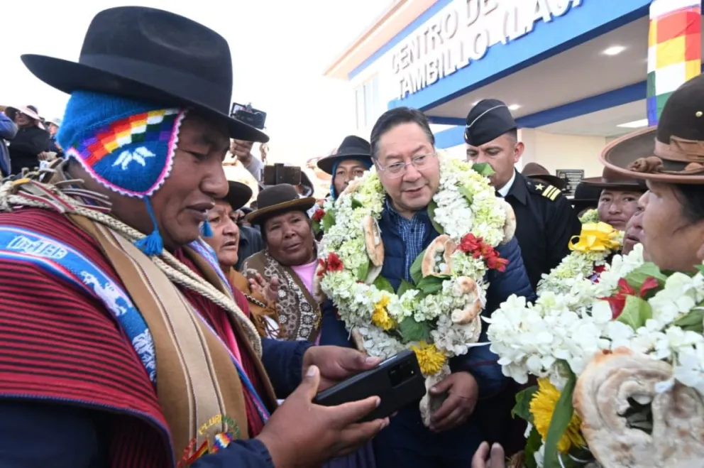 Luis Arce en una imagen tomada de su cuenta en redes.