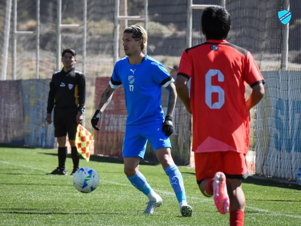 Patricio Rodríguez en el partido de práctica del domingo en Ananta. Foto: CB