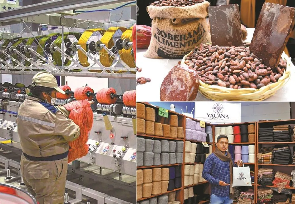 Diferentes ramas productivas se desarrollan en el departamento de La Paz. Fotos. ABI