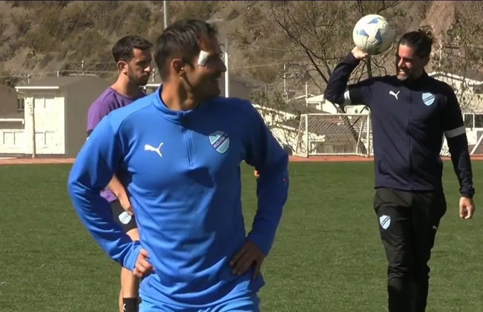 Leonel Justiniano durante el entrenamiento que realizó esta mañana en Ananta. Foto: CB