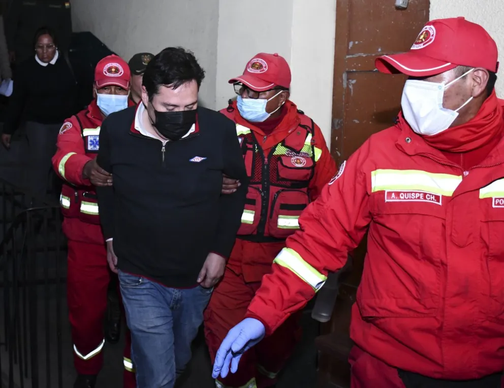 El juez Lea Plaza cuando fue aprehendido. Foto: APG 