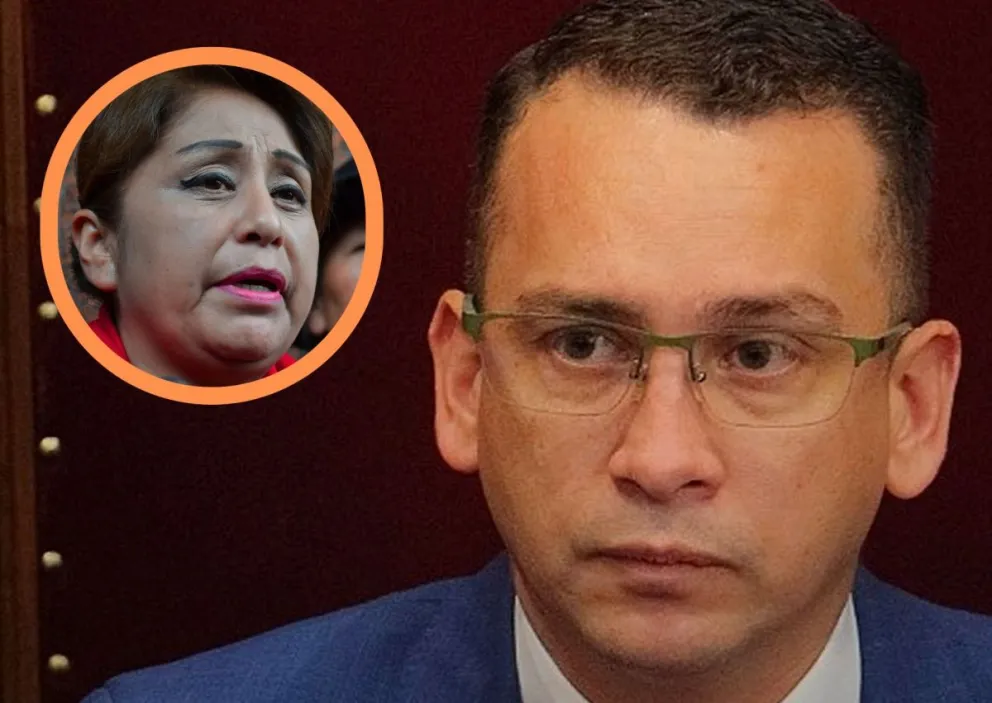 La dirigente Ruth Nina y el presidente del TSJ, Romer Saucedo. Fotos: APG 