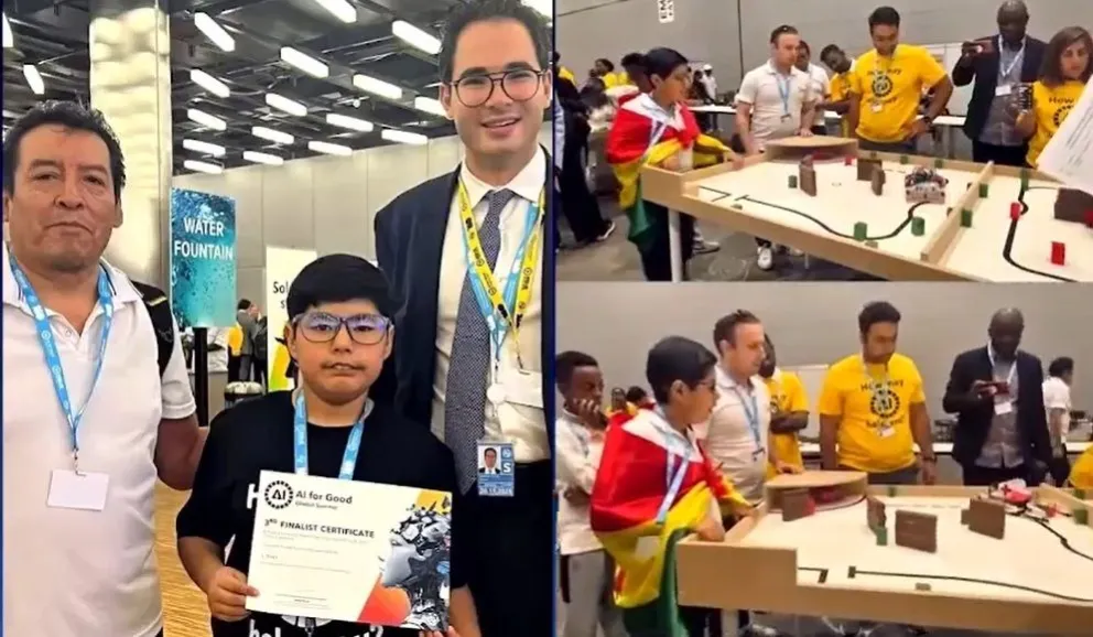 Joel, durante su participación en la Cumbre sobre IA. Foto: Captura RRSS