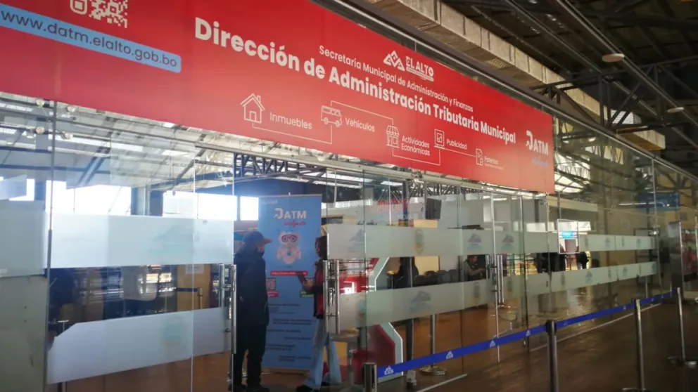 Instalaciones del  secretario municipal de Administración y Finanzas de El Alto. Foto: GAMEA
