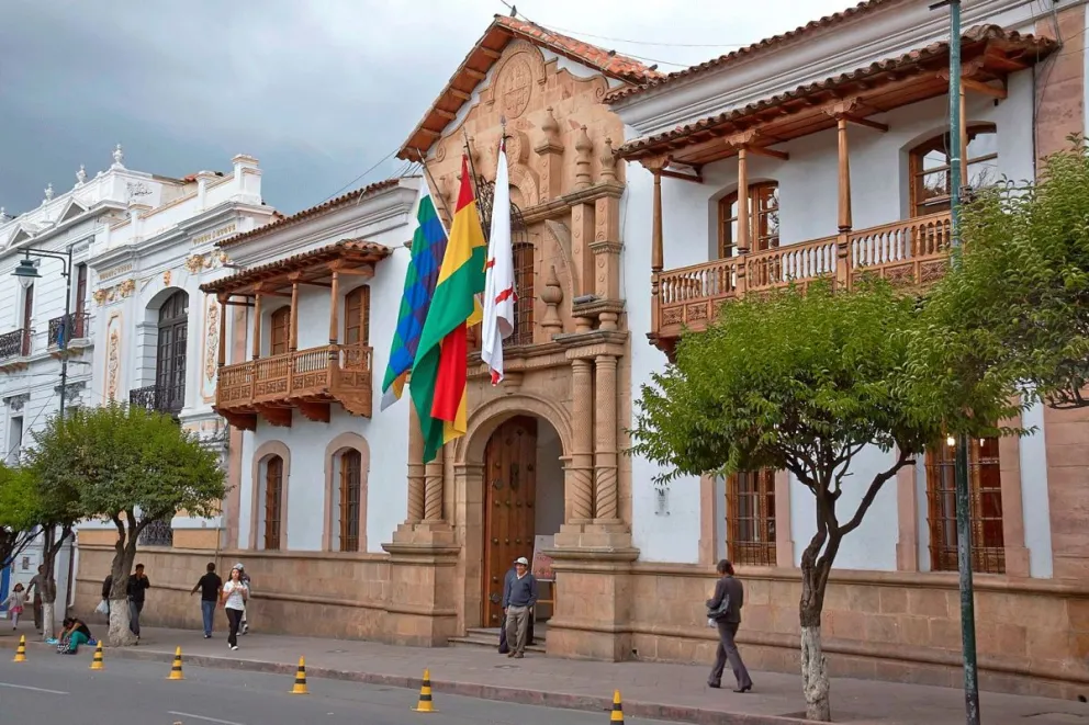 Frontis del Museo Casa de la Libertad en Sucre. Foto: ABI 