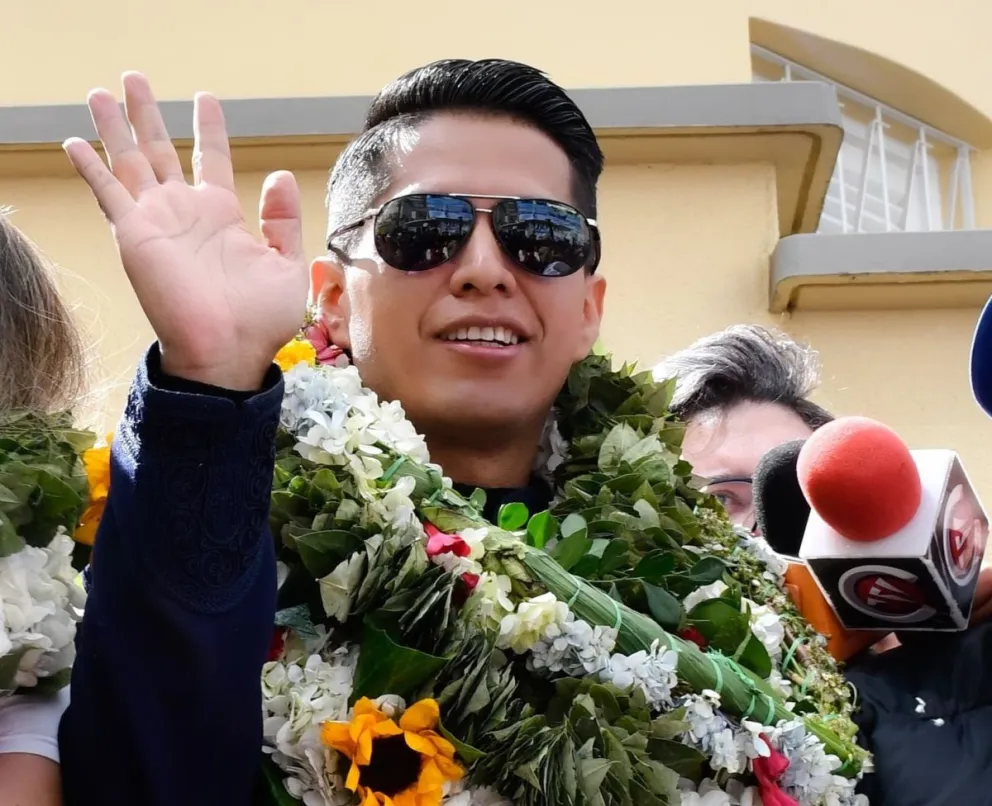 Andrónico Rodríguez, durante una anterior actividad. Foto: RRSS del senador 
