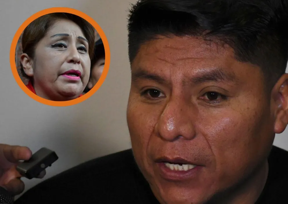 El senador Loza y Nina. Fotos: APG 