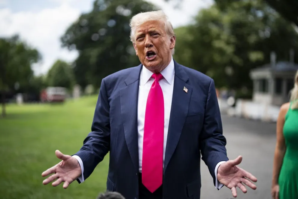 El presidente de Estados Unidos, Donald Trump en la Casa Blanca. Foto: EFE
