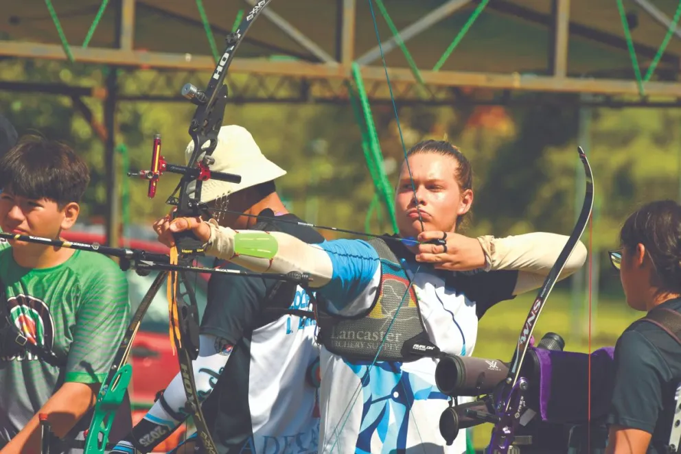 El deportista Nanuq en plena concentración antes de su tiro. Foto: NH