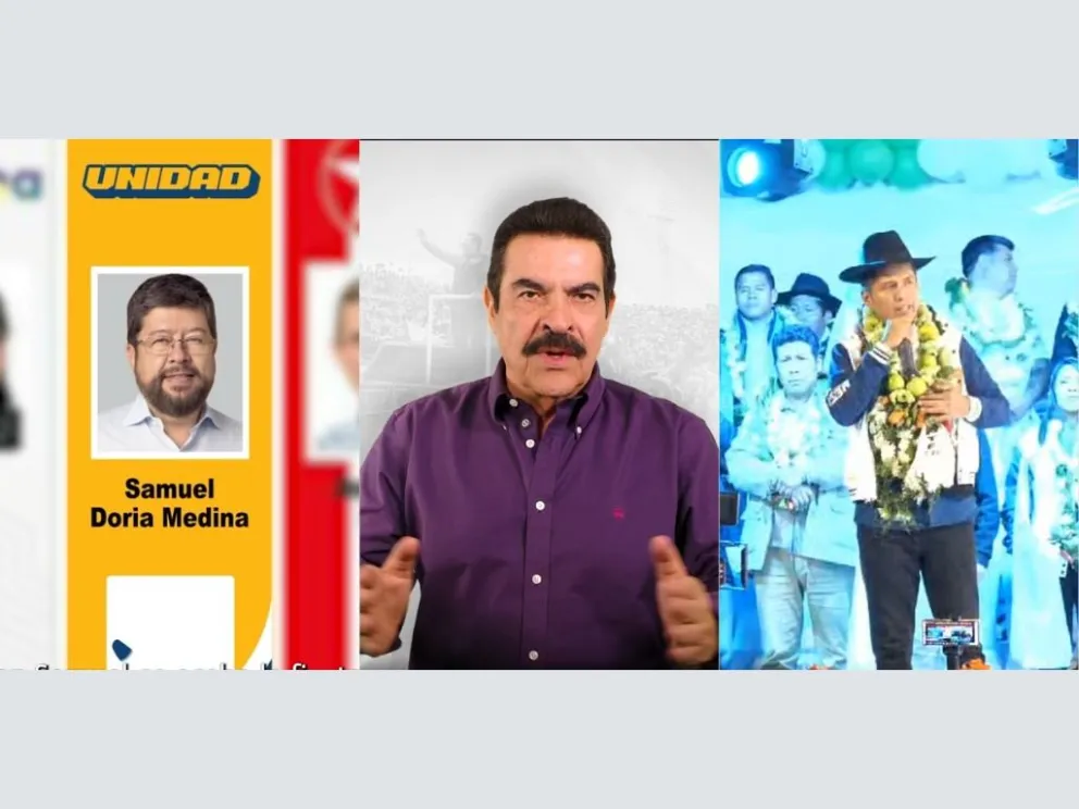 Capturas de los spots de los tres candidatos. Foto: Armado Visión 360