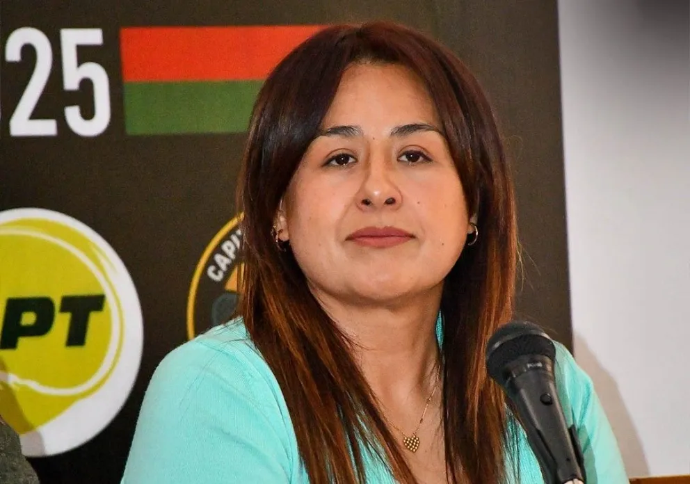 Paola Mendoza, vicepresidenta del club The Strongest. Foto: club The Strongest