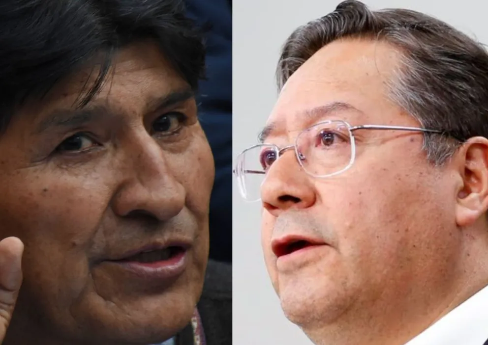 Evo Morales y Luis Arce. Fotos: APG y RRSS del mandatario 
