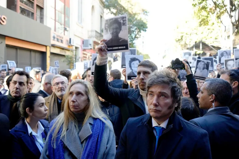 Javier Milei con su hermana y secretaria general de la Presidencia este viernes. Foto: EFE / Presidencia de Argentina