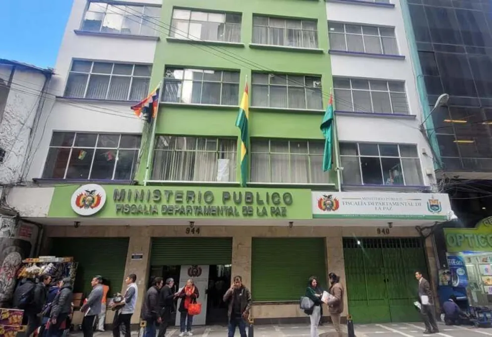 Las instalaciones de la Fiscalía Departamental de La Paz. Fuente: ABI