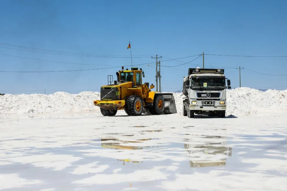 Explotación de litio en Uyuni a cargo de YLB, uno de los recursos con potencial de Bolivia. Foto: ABI