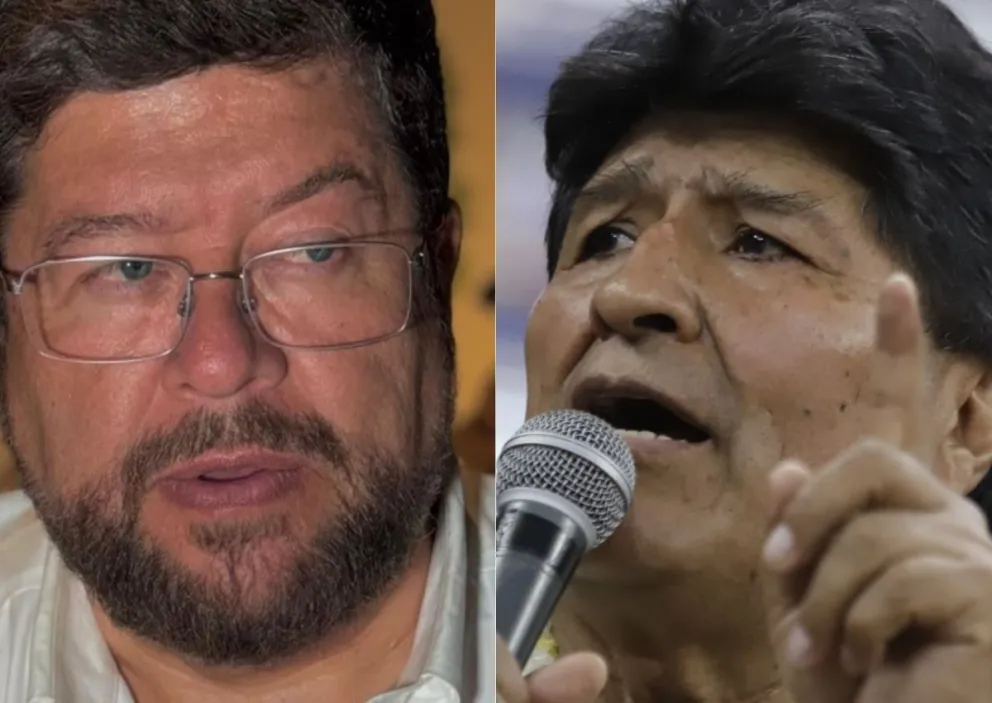 Samuel Doria Medina y Evo Morales en imágenes de archivo. Fotos: RRSS del candidato y del expresidente