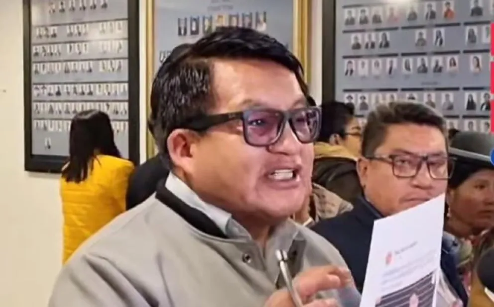 El diputado Renán Cabezas durante las declaraciones de este lunes. Foto: Captura de video