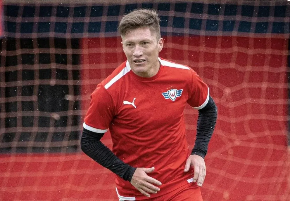 Alejandro Chumacero en un entrenamiento de Wilstermann. Foto: club Wilstermann