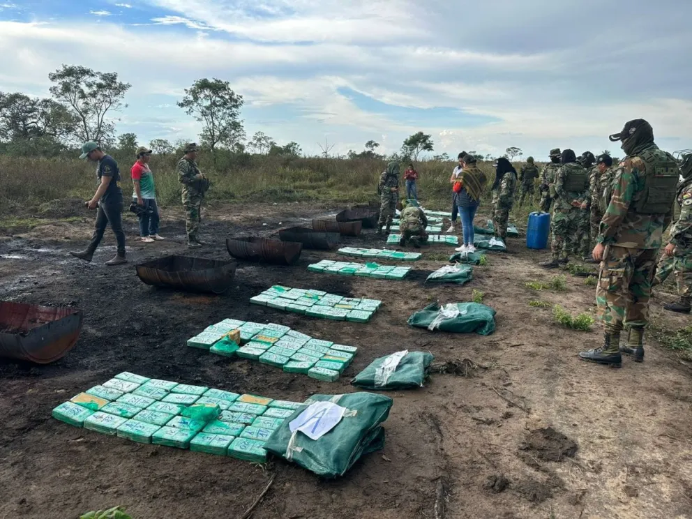 Operativo de la Felcn. FOTO: FELCN