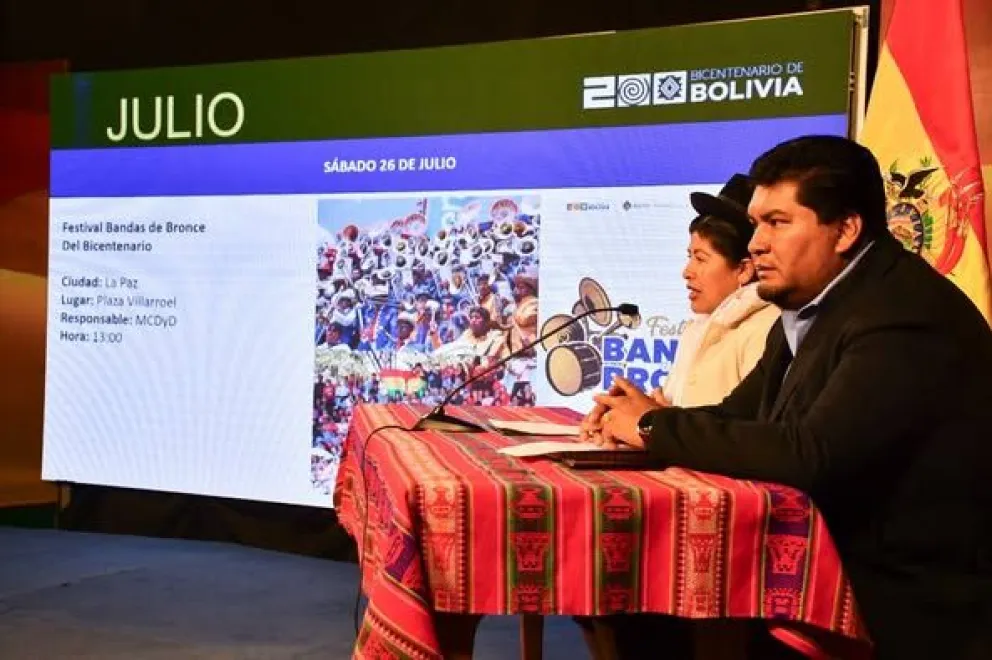 La presentación de la agenda. Foto: Ministerio de Culturas