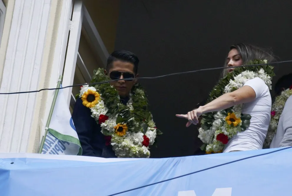 Andrónico Rodríguez y Mariana Prado en una imagen de archivo. Foto: APG