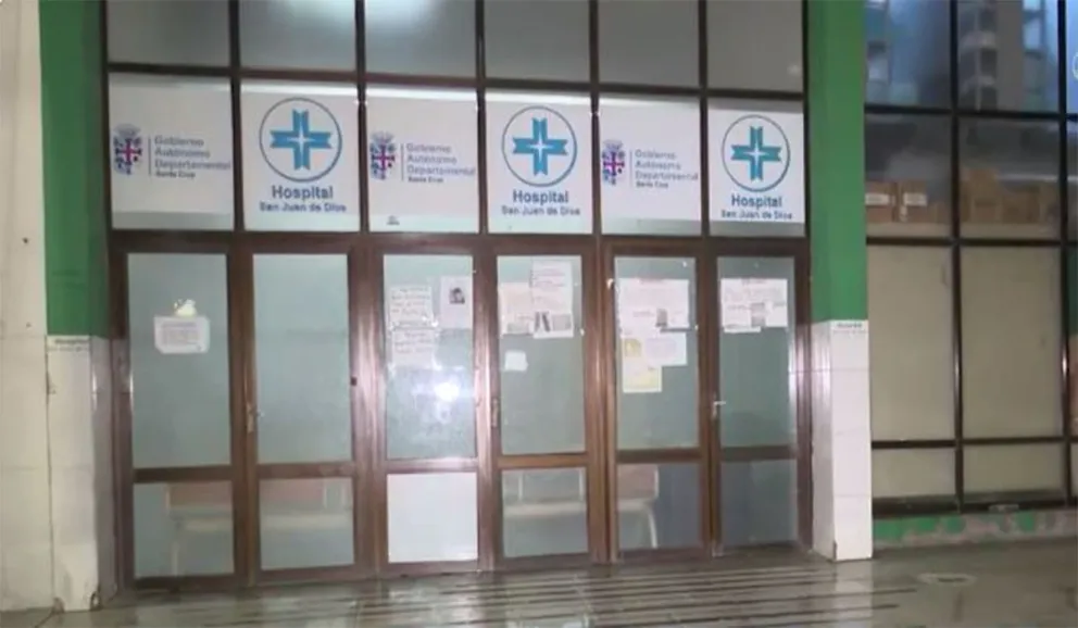 Un hospital sin atención en Santa Cruz, este miércoles. Foto: RRSS
