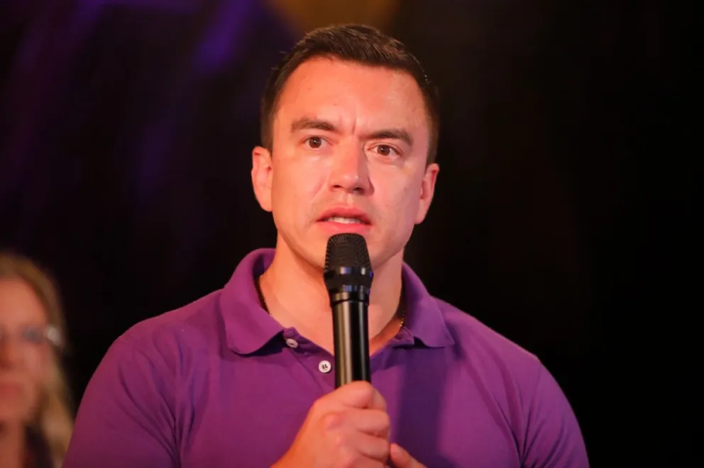 Fotografía de archivo del presidente de Ecuador Daniel Noboa. Foto: EFE