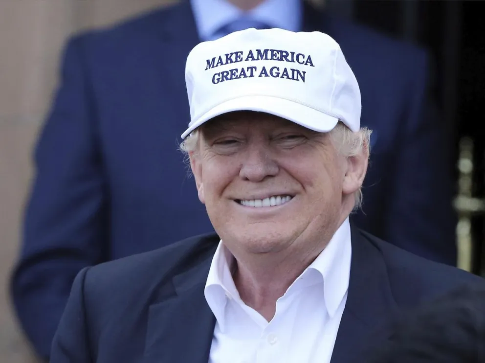 Donald Trump, en el lujoso complejo de golf de Turnberry, en Escocia. Foto: EFE