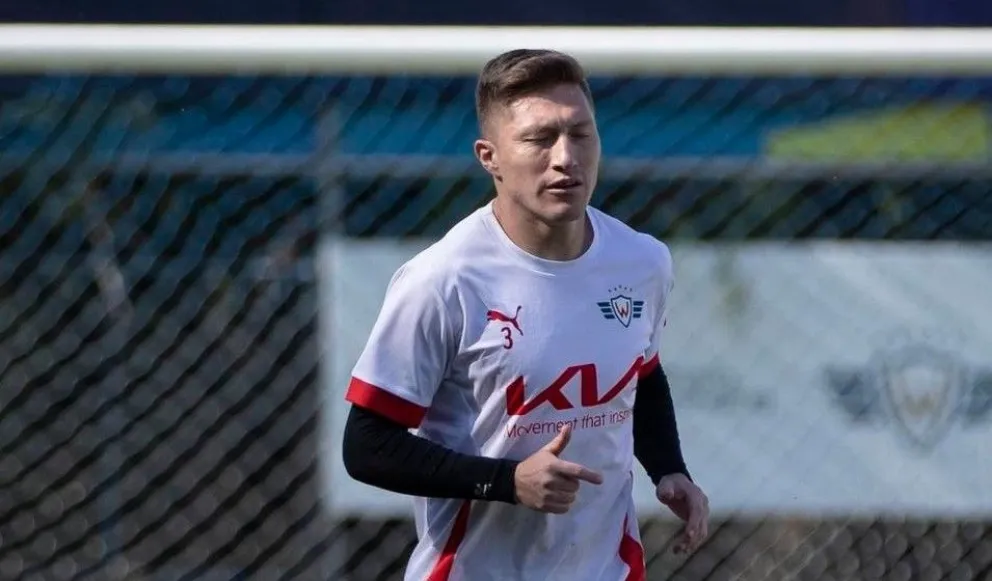 Alejandro Chumacero en un entrenamiento anterior del Rojo. Foto: Wilstermann