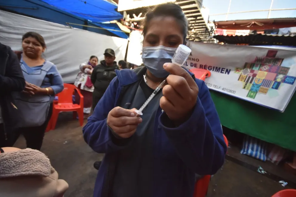 Una campaña de vacunación contra el sarampión en una imagen de archivo. Foto: APG