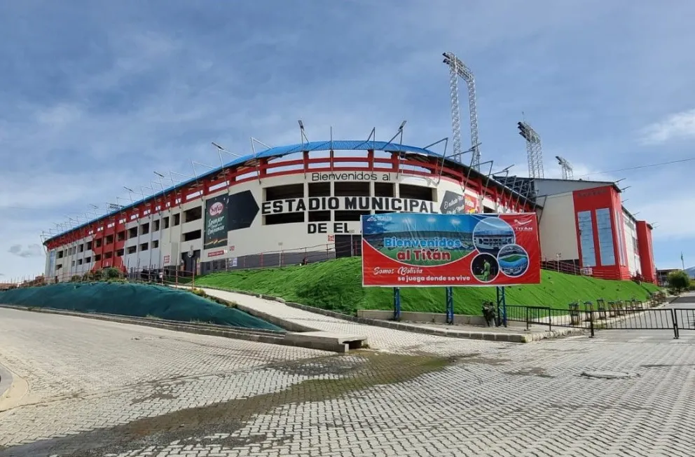 El estadio Municipal de Villa Ingenio en El Alto. Foto: Sports 360