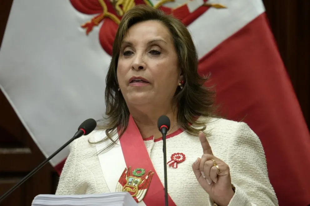 La presidenta de Perú, Dina Boluarte. Foto: EFE