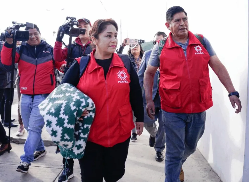 Nina fue trasladada a un juzgado en Cochabamba para conocer si será liberada. Foto: APG