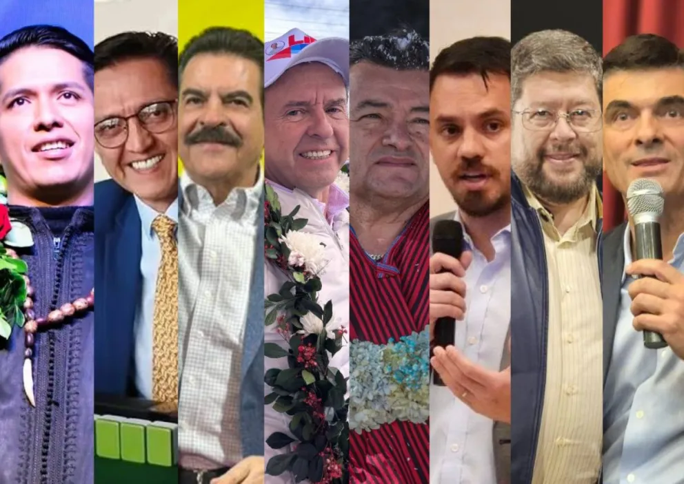  Los candidatos en fotos de archivo de sus cuentas de RRSS. Montaje: Visión 360 
