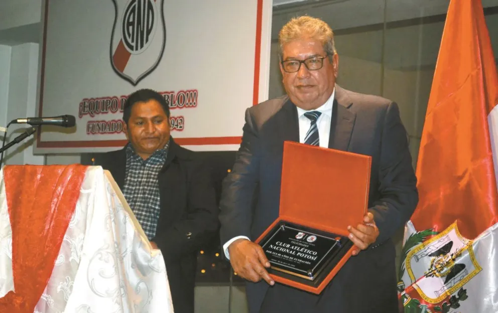 Wilfredo Condori, presidente de Nacional Potosí. Foto: Viva Sports.