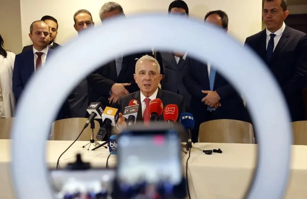 El expresidente de Colombia, Álvaro Uribe, en una imagen de archivo. Foto: EFE