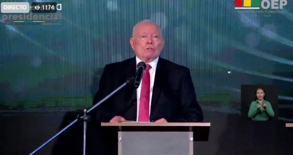 Oscar Hassenteufel en la inauguración. FOTO: Captura de pantalla del TSE