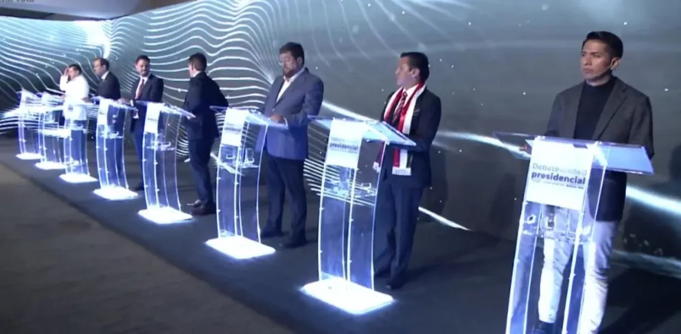 El próximo debate del TSE tendrá lugar en La Paz el 12 de agosto. Foto: Captura de video