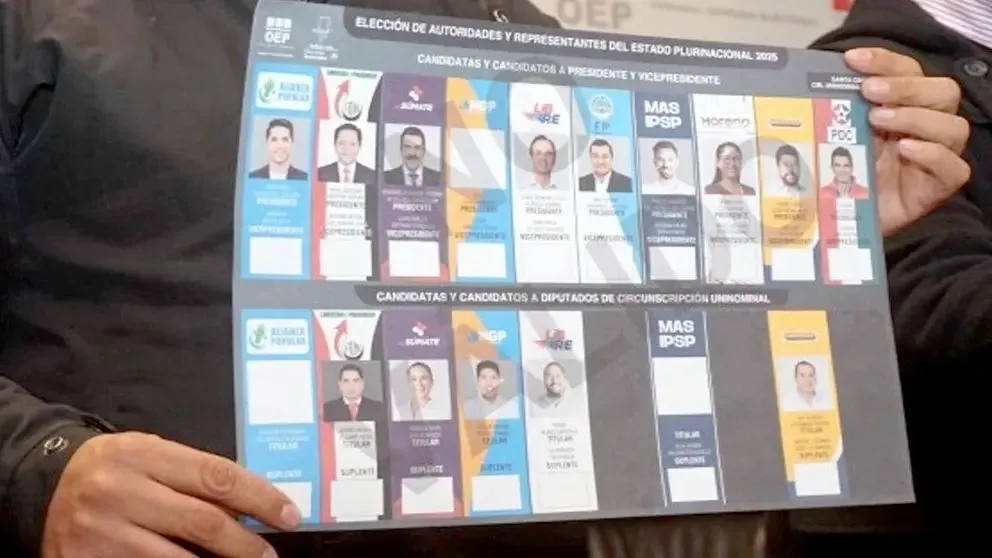 El TSE anunció que se concluyó la impresión de las papeletas de sufragio. Foto: Urgente.bo