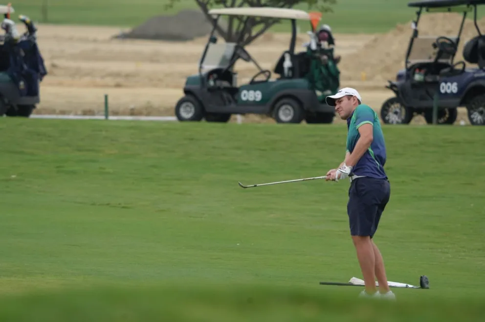 Un integrante del seleccionado nacional durante la competencia. 