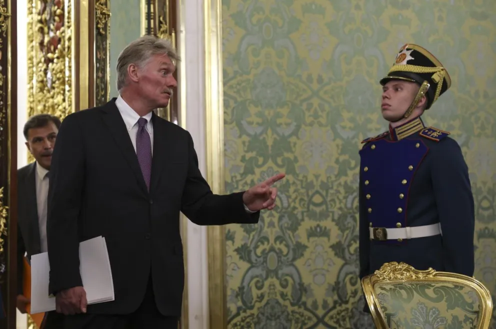 El portavoz del Kremlin, Dmitri Peskov, en una imagen del 31 de julio de 2025. Foto: EFE