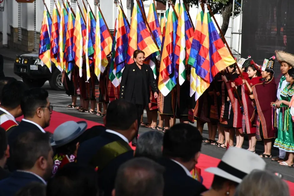 La presidenta de Honduras, Xiomara Castro Foto: Ministerio de Culturas, Descolonización y Despatriarcalización