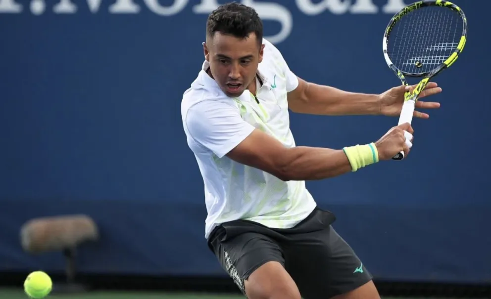 Hugo Dellien en acción en un certamen anterior. Foto: Hugo Dellien. 